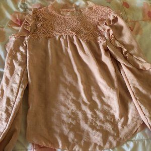 Pink Lace Blouse